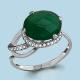 Серебряное кольцо AQUAMARINE А6534309А с фианитом и агатом