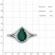 Серебряное кольцо AQUAMARINE А6539109А с фианитом и агатом