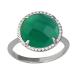 Серебряное кольцо AQUAMARINE А6543109А с фианитом и агатом