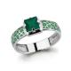 Серебряное кольцо AQUAMARINE А6544709 с агатом