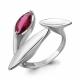 Серебряное кольцо AQUAMARINE А65648604 с рубиновым корундом