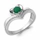Серебряное кольцо AQUAMARINE А6567409А с фианитом и агатом