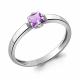 Серебряное кольцо AQUAMARINE А6569404 с аметистом