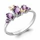 Серебряное кольцо AQUAMARINE А6572104 с аметистом