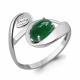 Серебряное кольцо AQUAMARINE А6576909 с фианитом и агатом