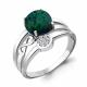 Серебряное кольцо AQUAMARINE А6577596А с фианитом и опалом