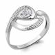Серебряное кольцо AQUAMARINE А65783А с фианитом