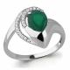 Серебряное кольцо AQUAMARINE А6579609А с фианитом и агатом