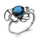 Серебряное кольцо AQUAMARINE А6592893 с фианитом и Лондон топазом