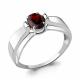Серебряное кольцо AQUAMARINE А6593203 с гранатом