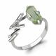 Серебряное кольцо AQUAMARINE А6594715 с фианитом и празиолитом