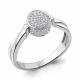 Серебряное кольцо с подвижным элементом AQUAMARINE с ювелирным кристаллом А66701