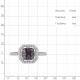 Серебряное кольцо AQUAMARINE А67062700 с фианитом и кварцем