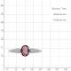 Серебряное кольцо AQUAMARINE А67066710 с фианитом и ювелирным кристаллом
