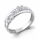 Серебряное кольцо AQUAMARINE А67253А с фианитом