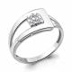 Серебряное кольцо AQUAMARINE А67261А с фианитом