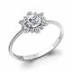 Серебряное кольцо AQUAMARINE А67263А с фианитом