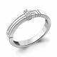 Серебряное кольцо AQUAMARINE А67276А с фианитом