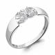 Серебряное кольцо AQUAMARINE А67307 с фианитом