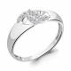 Серебряное кольцо AQUAMARINE А67308 с фианитом