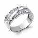 Серебряное кольцо AQUAMARINE А67324А с фианитом