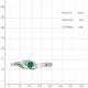 Серебряное кольцо AQUAMARINE А67421АГ с фианитом и гидротермальным изумрудом
