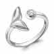 Серебряное кольцо AQUAMARINE А67494А с фианитом