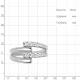 Серебряное кольцо AQUAMARINE А67702А с фианитом