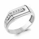 Серебряное кольцо AQUAMARINE А67709А с фианитом