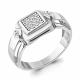 Серебряное кольцо AQUAMARINE А67726А с фианитом