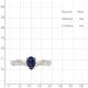 Кольцо из золочёного серебра AQUAMARINE А67786АБ-п с фианитом и гидротермальным сапфиром