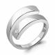 Серебряное кольцо AQUAMARINE А67801А с фианитом