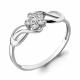Серебряное кольцо AQUAMARINE А68001А с фианитом