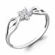 Серебряное кольцо AQUAMARINE А68006А с фианитом