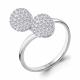 Серебряное кольцо AQUAMARINE А68243 с ювелирным кристаллом