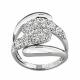 Серебряное кольцо AQUAMARINE А68251 с ювелирным кристаллом