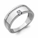 Серебряное кольцо AQUAMARINE А68558А с фианитом
