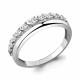 Серебряное кольцо AQUAMARINE А68571А с фианитом