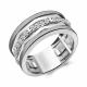 Серебряное кольцо AQUAMARINE А68661А с фианитом