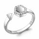 Серебряное кольцо AQUAMARINE А68675А с фианитом