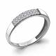 Серебряное кольцо AQUAMARINE А68795А с фианитом