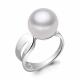 Серебряное кольцо AQUAMARINE А68872 с жемчугом
