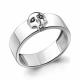 Серебряное кольцо AQUAMARINE А68875Ч с ювелирным кристаллом