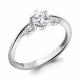 Серебряное кольцо AQUAMARINE А68908А с фианитом