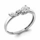 Серебряное кольцо AQUAMARINE А68923А с фианитом