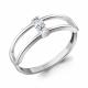 Серебряное кольцо AQUAMARINE А68943 с фианитом