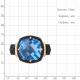 Кольцо из золочёного серебра AQUAMARINE А6902392Ч-п с топазом и ювелирным кристаллом