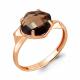 Кольцо из золочёного серебра AQUAMARINE А6905901-п с кварцем