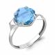 Серебряное кольцо AQUAMARINE А6905988 с турмалином