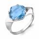 Серебряное кольцо AQUAMARINE А6906088 с турмалином